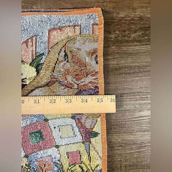 Lillian Vernon Easter Tapestry Table Runner Rabbits 70" Long &‎ 2 Placemats C33 - Picture 5 of 9